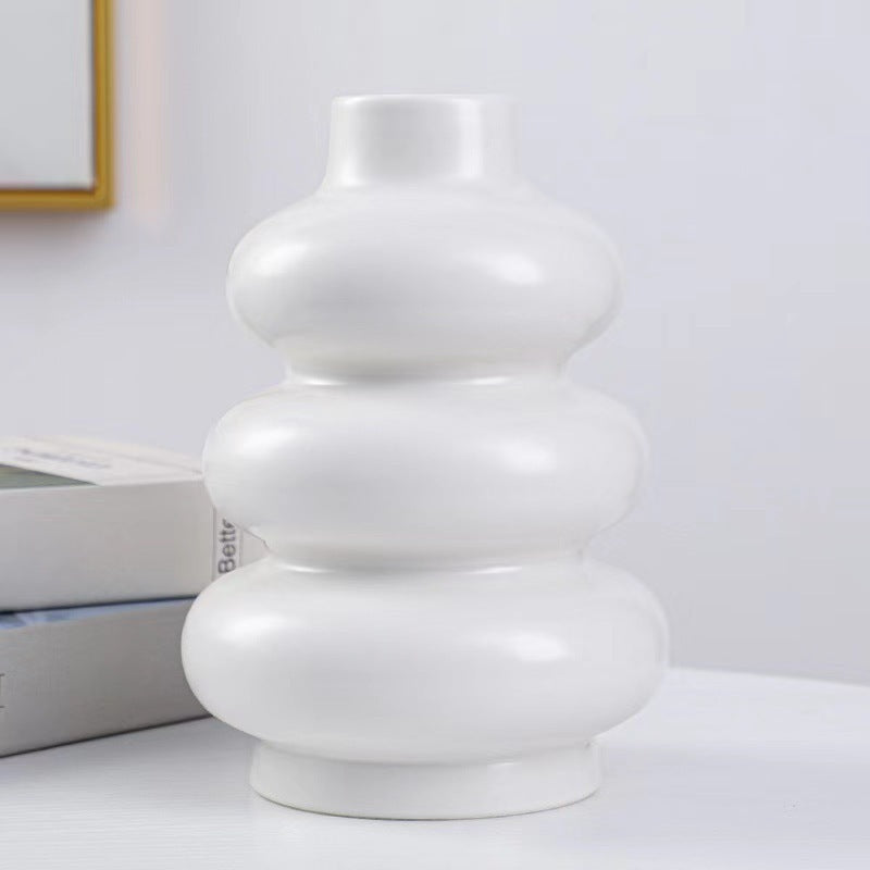 Modern Ceramic Decorative Vase for Dried Flowers | Luxury Home Decor