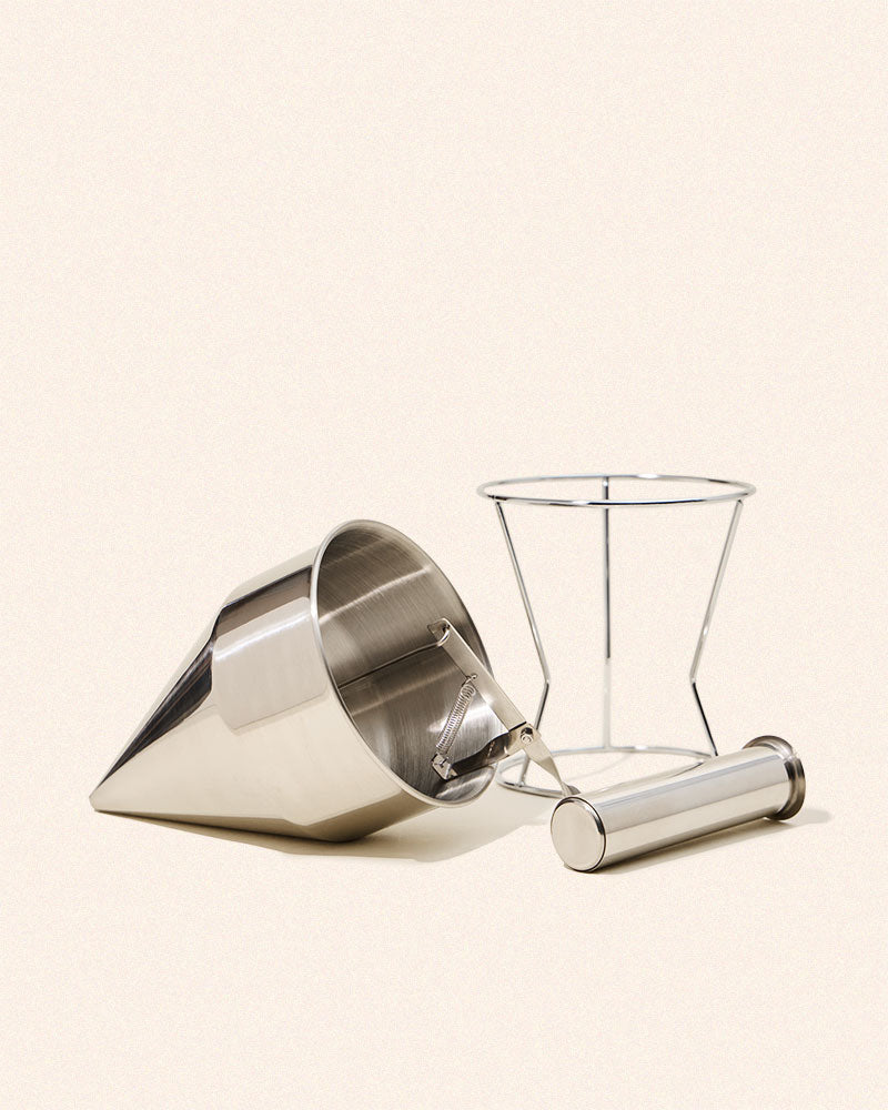 Stainless Steel Candle Wax Dispenser & Stand | Candle Making Pouring Tool