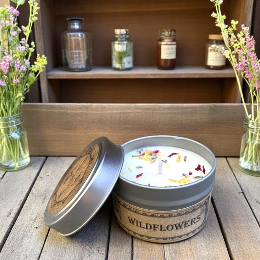 Wildflowers Botanical Candle Tin | Luxury Home Fragrance | CALLISTA HOME