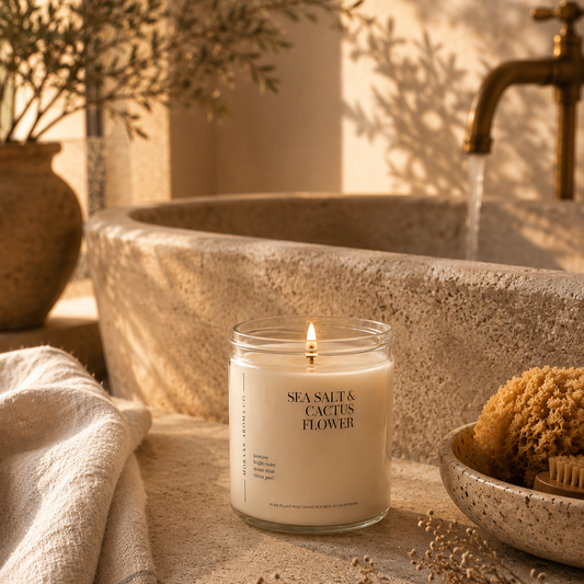 Sea Salt & Cactus Flower Soy Candle | CALLISTA