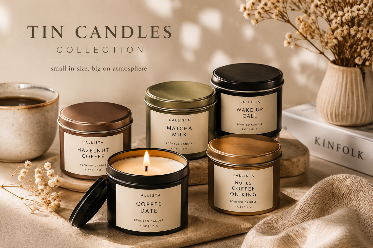 Tin Candles Collection | Travel & Gift Candles | Callista