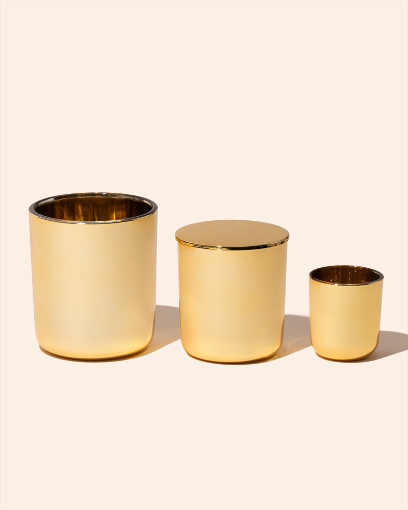 8 oz Aura Candle Vessel & Lid | Premium Glass Candle Jar