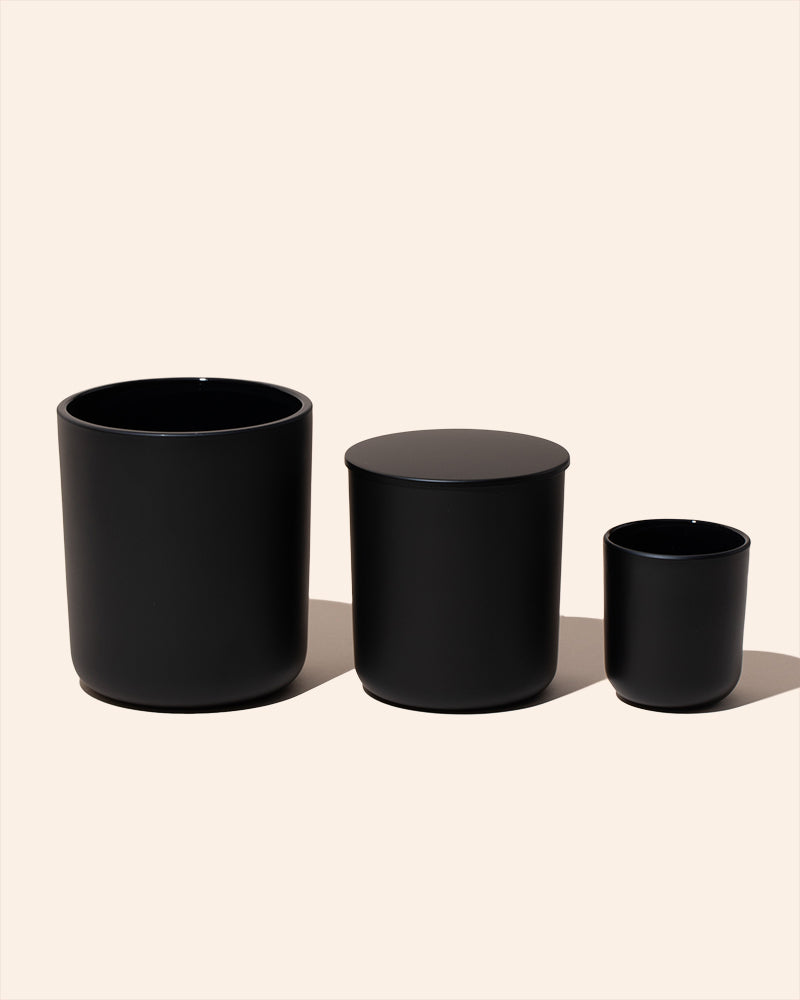 8 oz Aura Candle Vessel & Lid | Premium Glass Candle Jar