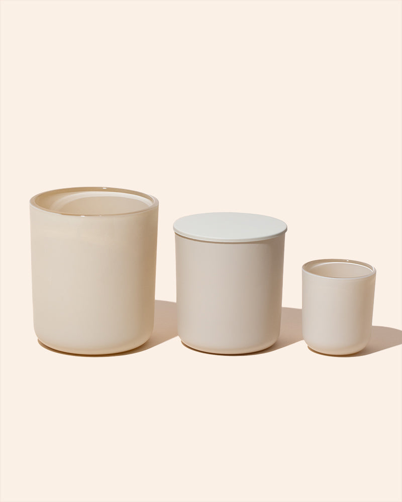 8 oz Aura Candle Vessel & Lid | Premium Glass Candle Jar