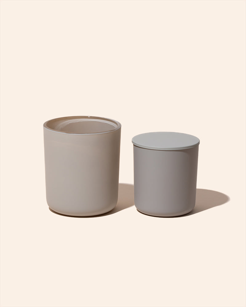 8 oz Aura Candle Vessel & Lid | Premium Glass Candle Jar