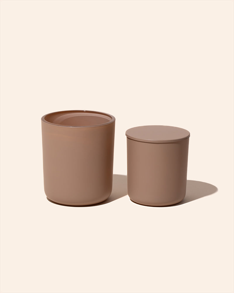8 oz Aura Candle Vessel & Lid | Premium Glass Candle Jar