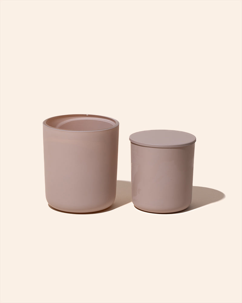 8 oz Aura Candle Vessel & Lid | Premium Glass Candle Jar