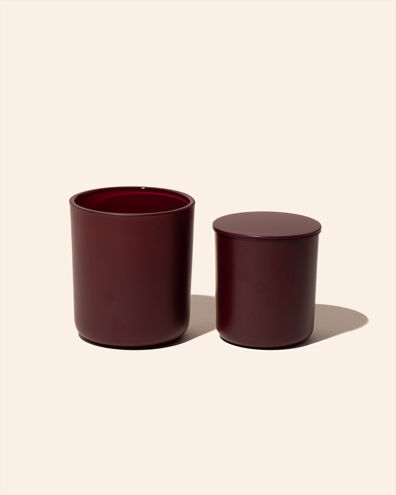 8 oz Aura Candle Vessel & Lid | Premium Glass Candle Jar