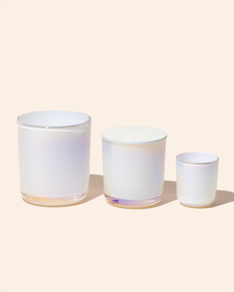 8 oz Aura Candle Vessel & Lid | Premium Glass Candle Jar