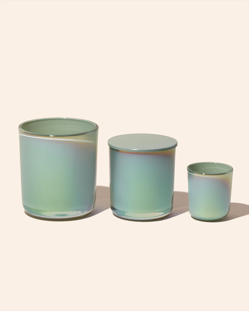 8 oz Aura Candle Vessel & Lid | Premium Glass Candle Jar