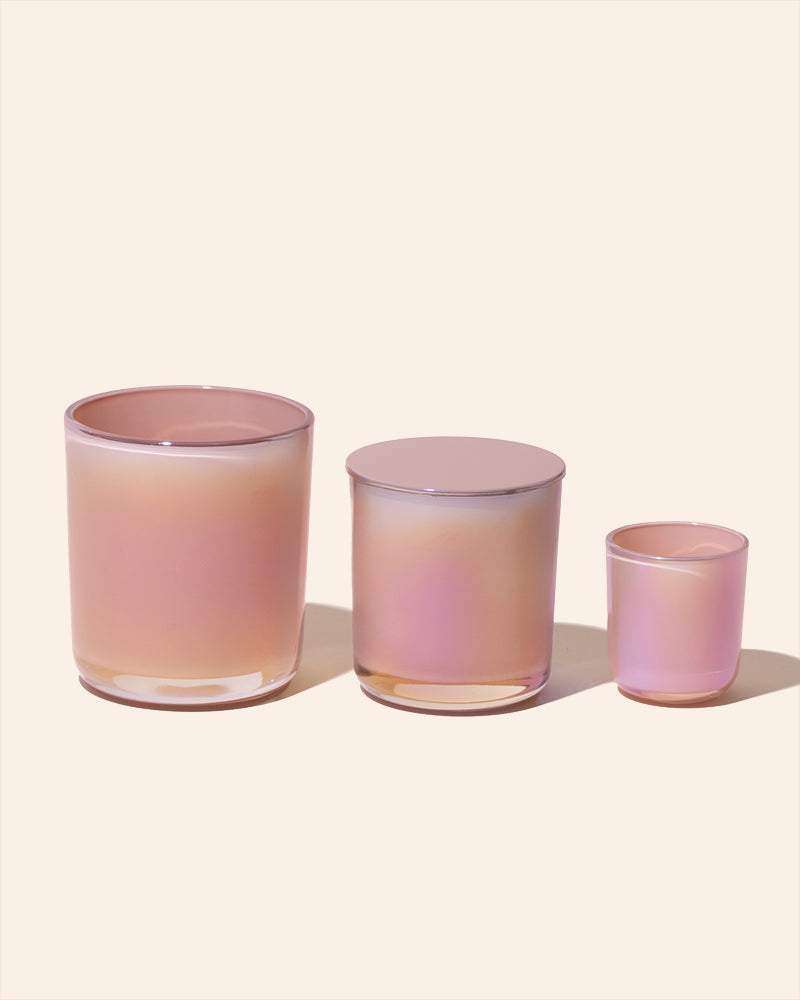 8 oz Aura Candle Vessel & Lid | Premium Glass Candle Jar