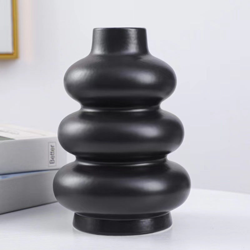 Modern Ceramic Decorative Vase for Dried Flowers | Luxury Home Decor