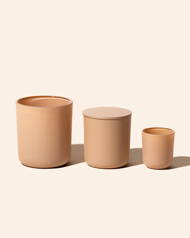 8 oz Aura Candle Vessel & Lid | Premium Glass Candle Jar
