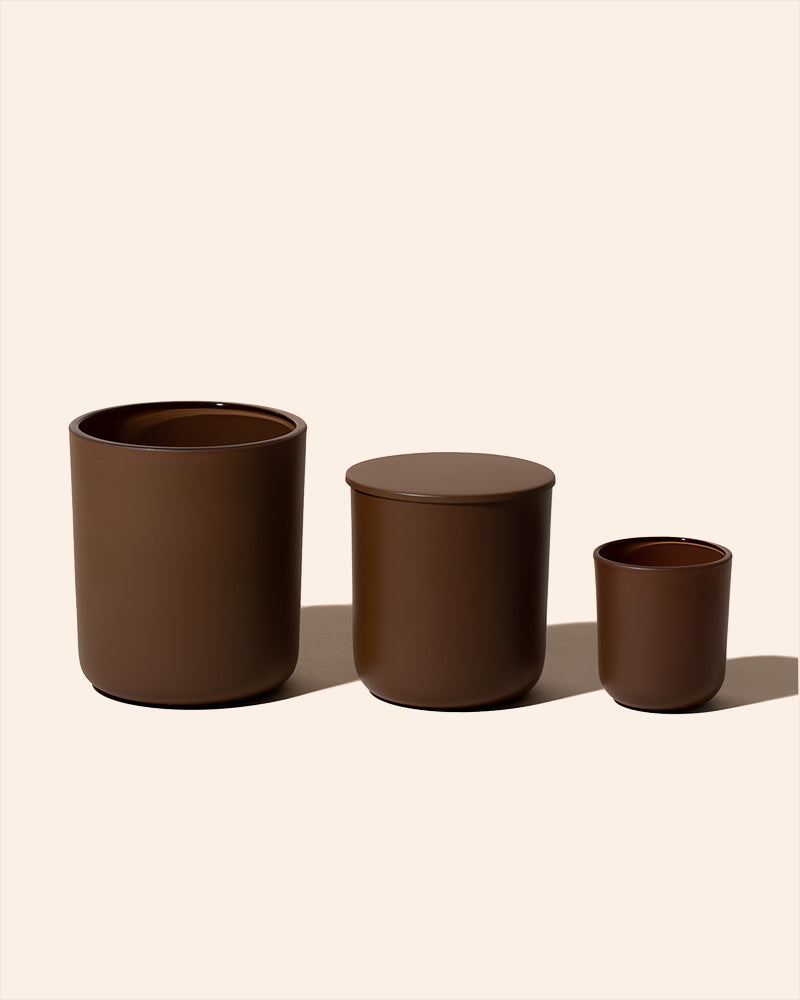 8 oz Aura Candle Vessel & Lid | Premium Glass Candle Jar