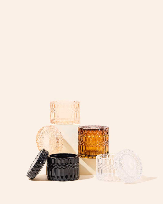 7 oz Posh™ Candle Vessel & Lid | Luxury Glass Candle Jar