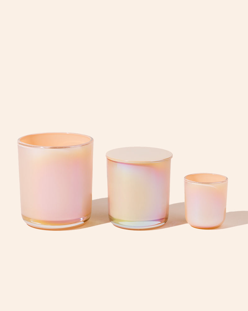 8 oz Aura Candle Vessel & Lid | Premium Glass Candle Jar