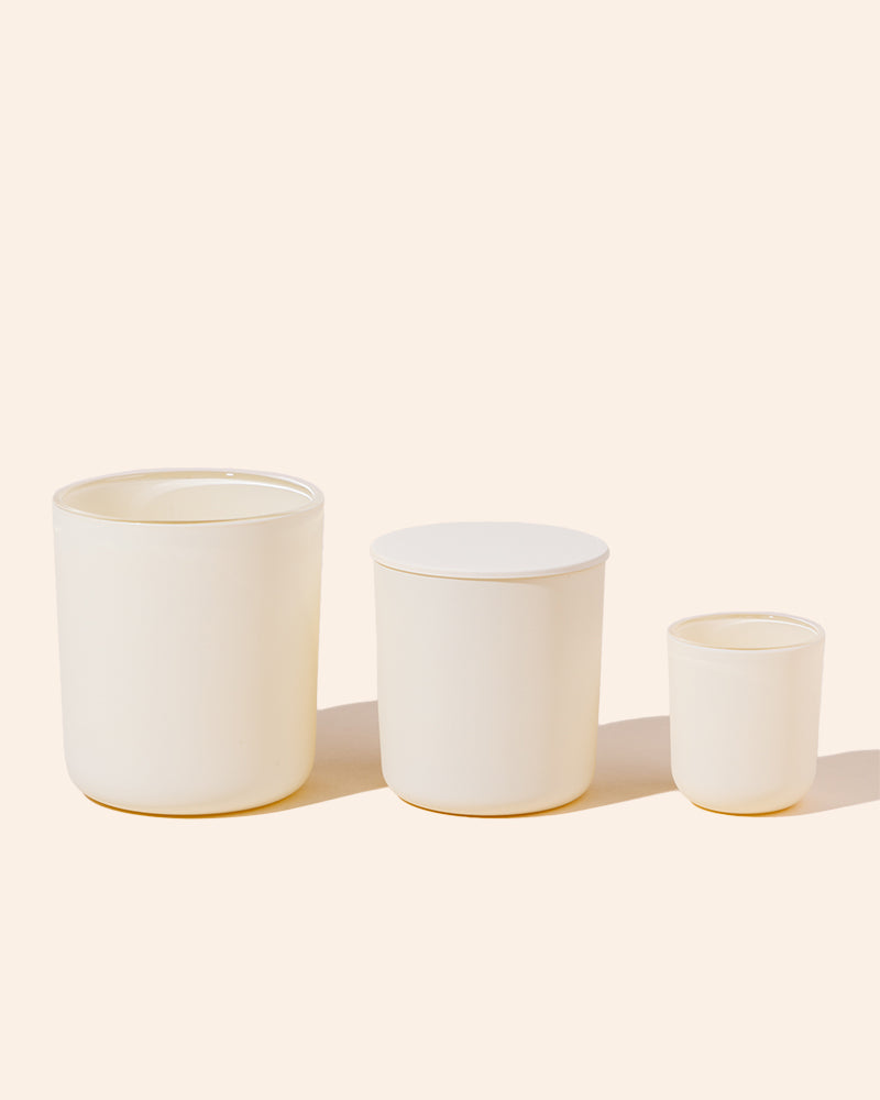 8 oz Aura Candle Vessel & Lid | Premium Glass Candle Jar