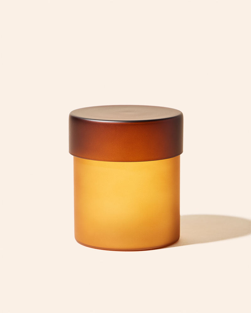 18 oz Muse™ Candle Vessel & Lid | Luxury Frosted Glass Candle Jar