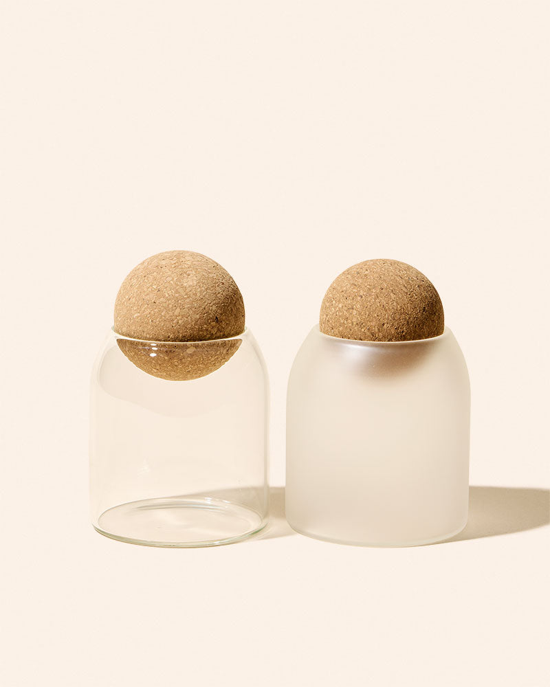 7 oz Luna™ Candle Vessel | Glass Candle Jar with Cork Lid