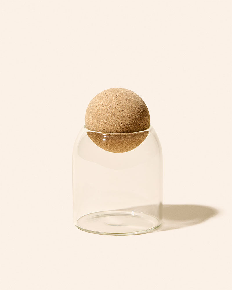 7 oz Luna™ Candle Vessel | Glass Candle Jar with Cork Lid