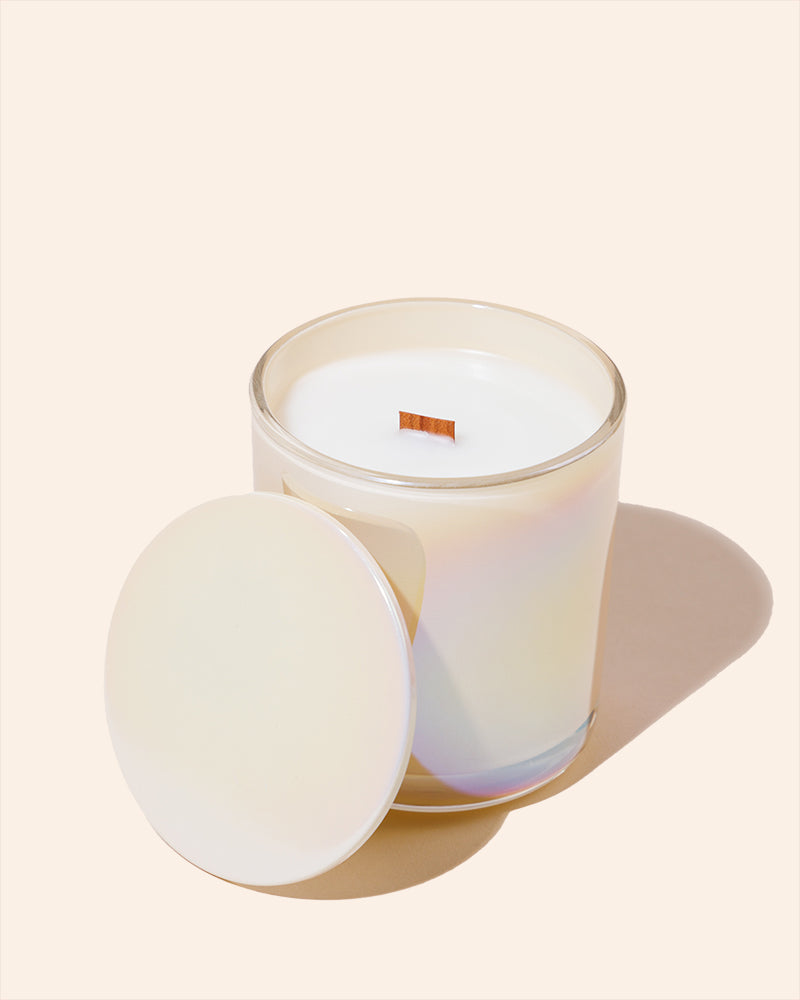 8 oz Aura Candle Vessel & Lid | Premium Glass Candle Jar