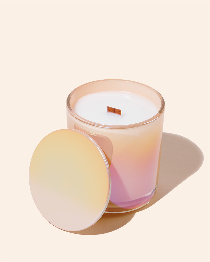 8 oz Aura Candle Vessel & Lid | Premium Glass Candle Jar