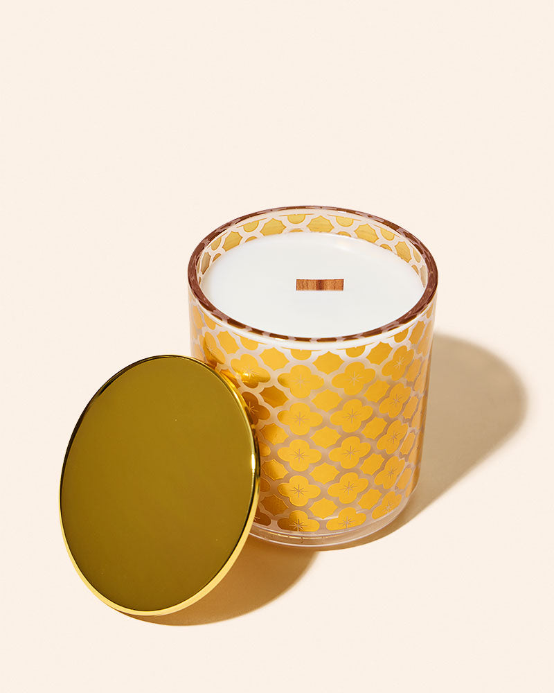 8 oz Aura Candle Vessel & Lid | Premium Glass Candle Jar