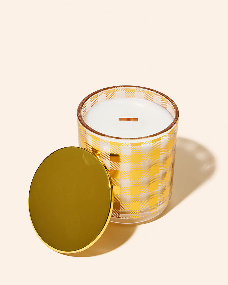 8 oz Aura Candle Vessel & Lid | Premium Glass Candle Jar