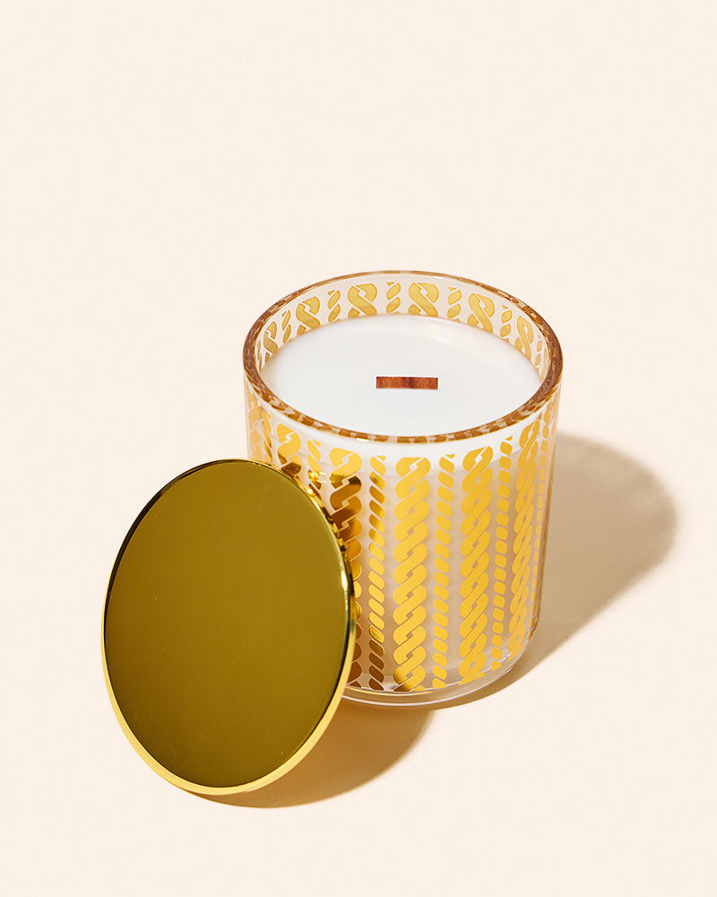 8 oz Aura Candle Vessel & Lid | Premium Glass Candle Jar