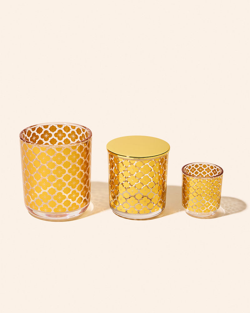 8 oz Aura Candle Vessel & Lid | Premium Glass Candle Jar