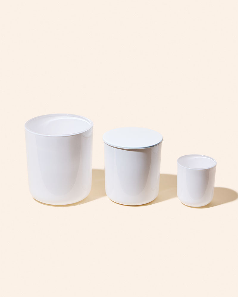 8 oz Aura Candle Vessel & Lid | Premium Glass Candle Jar