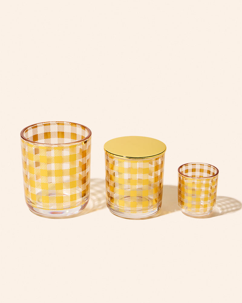 8 oz Aura Candle Vessel & Lid | Premium Glass Candle Jar