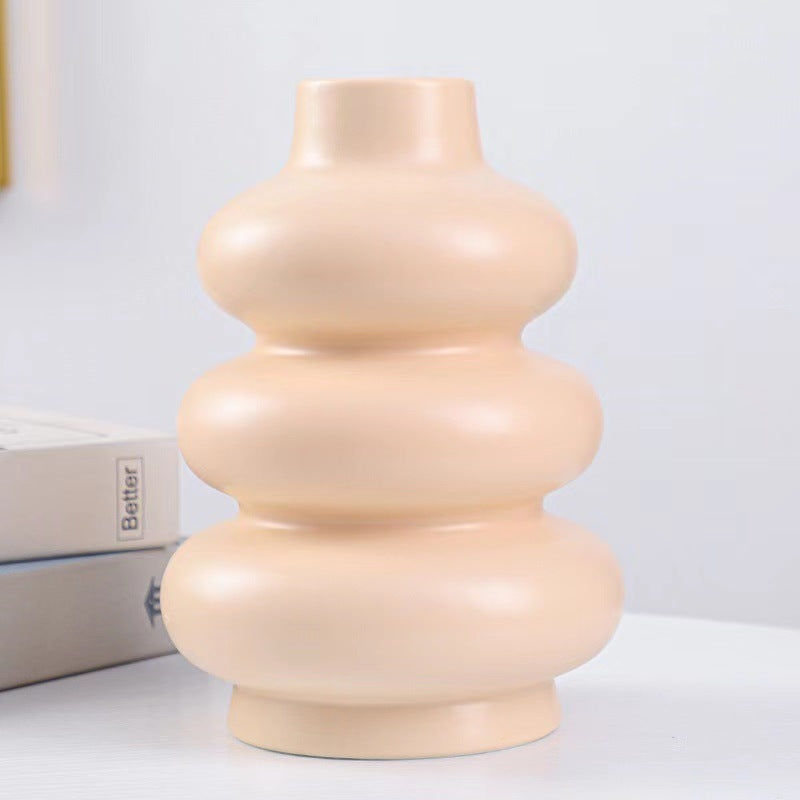 Modern Ceramic Decorative Vase for Dried Flowers | Luxury Home Decor