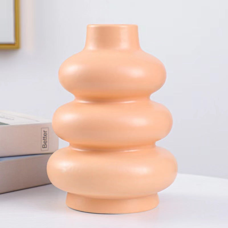 Modern Ceramic Decorative Vase for Dried Flowers | Luxury Home Decor