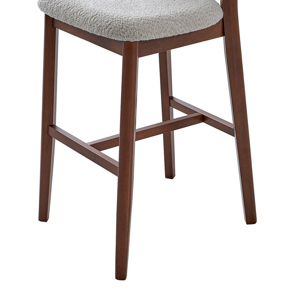 Mid-Century Modern Bar Stools (Set of 2) – 30" Bar Height