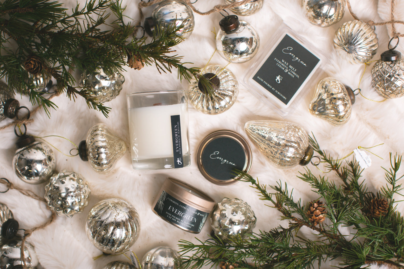 Pine forest scented candle