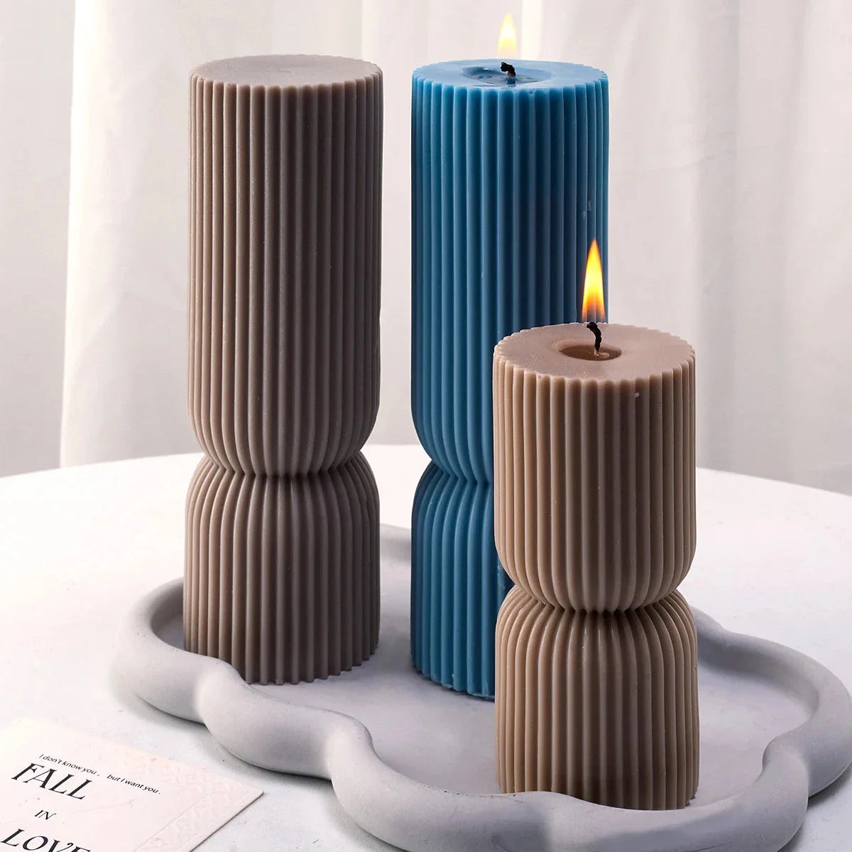 Nordic Cylindrical Silicone Candle Mold – Minimalist DIY Candle, Soap & Resin Mold for Home Décor and Gift Crafting