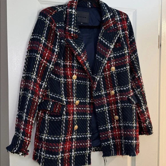 Blank NYC Multicolor Tweed Blazer