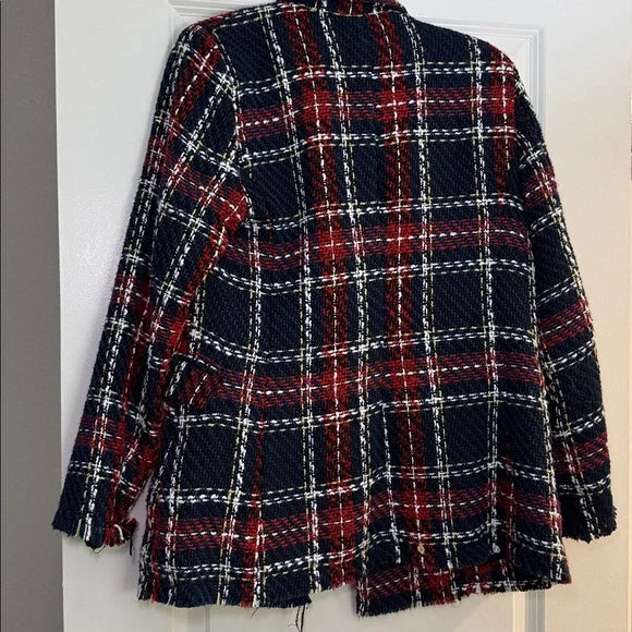 Blank NYC Multicolor Tweed Blazer